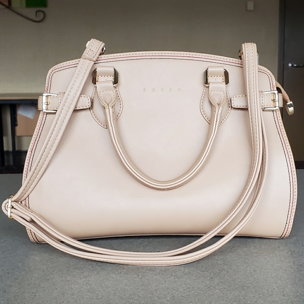 Susen Leather Bag (Beige)